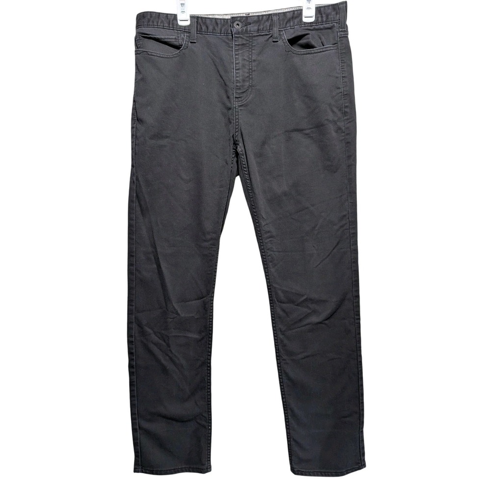 Dockers 36x32 Straight‎ 5 Pocket Black Brushed Flex Denim Mens Jeans Slim Fit